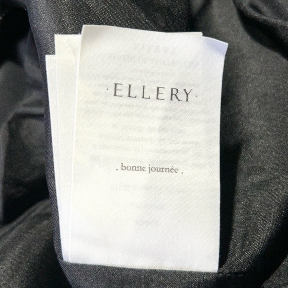 Ellery Structured Black Floral Silk Lined Sleeveless Mini Dress AUS 6 US 2 - Picture 6 of 9